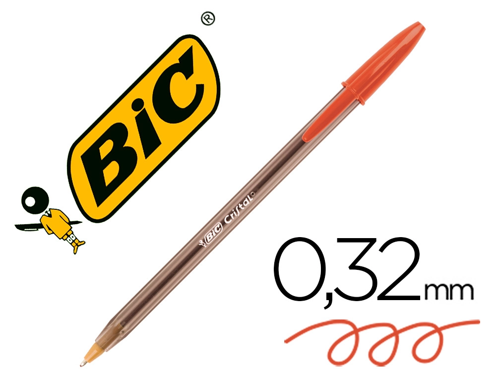 [8373619] Boligrafo BIC cristal original 1 mm rojo