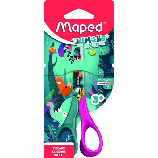 [472000] Tijeras MAPED 12 cm jungle fever vivo