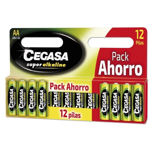 [104709] Pilas CEGASA mtpck LR6 12 uds pack ahorro