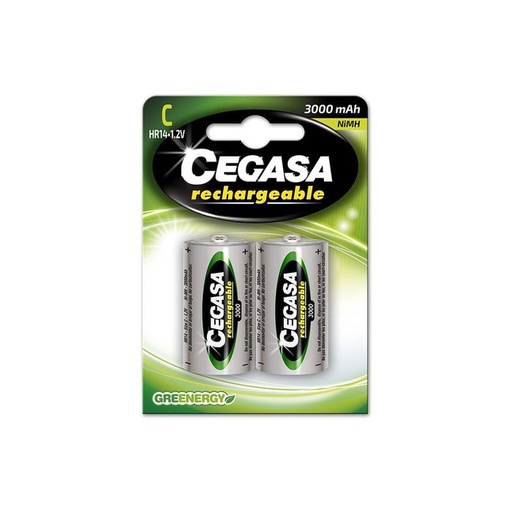 [104375] Pilas CEGASA recargable HR14 3000 mah 1 2V bl,2 uds