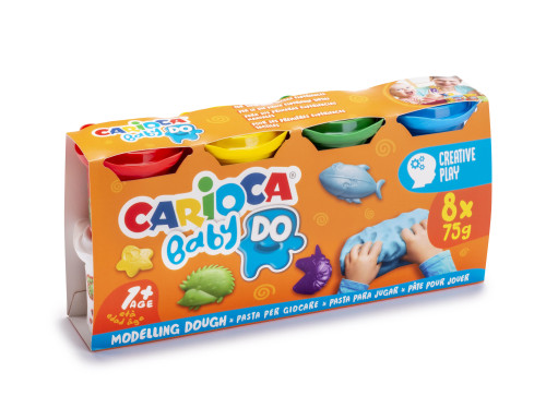 [43180] Set pasta de modelar CARIOCA baby dough 8X75GR CARIOCA 43180