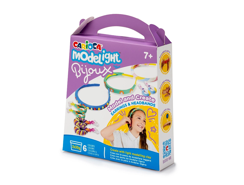 [43329] Pasta de modelar CARIOCA modelight bijoux pendientes y turbantes