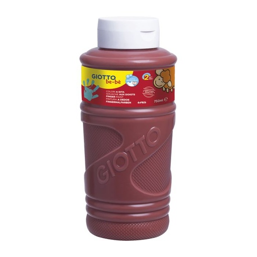 [F472928] Pintura dedos giotto be-be 750ML marron