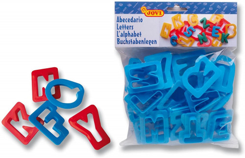 [7A] Accesorios modelaje JOVI moldes plastico letras 11 unidades