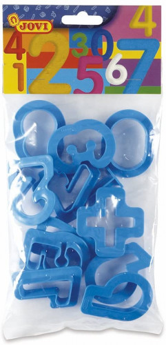 [7N] Accesorios modelaje JOVI moldes plastico numeros 26 unidades