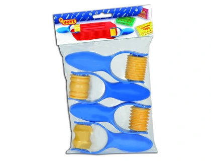 [426] Accesorios modelaje JOVI rodillos con forma plastico 4 unidades