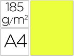 Paq / 50 cartulina iris A4 amarillo limon 185GR r: 200040154