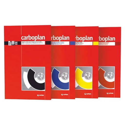 [82062160] Papel carbon carboplan folio amarillo caja 100UD