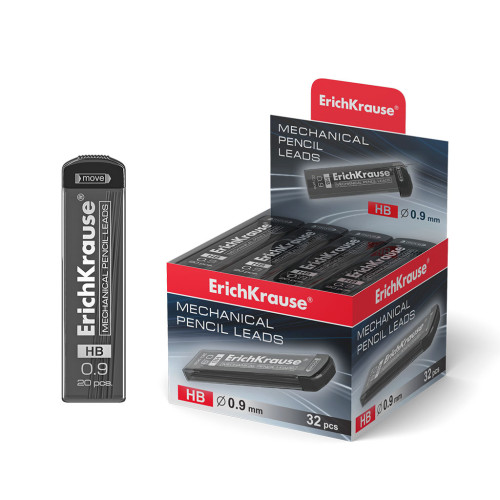 [48144] Estuche 20 minas portaminas 0.9 mm, hb erich krause 48144