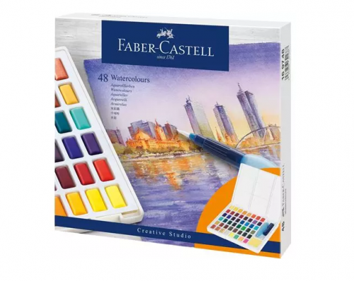 [169748] Estuche con 48 acuarelas creative studio. faber castell 169748