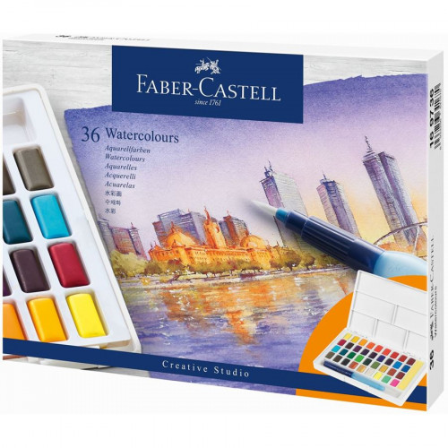 [169736] Estuche con 36 acuarelas creative studio. faber castell 169736