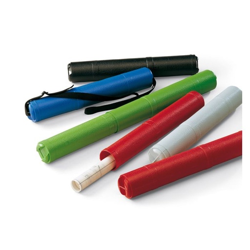 [755B-07] Portaplanos plastico faibo extensible con bandolera 755B 40-75CM azul