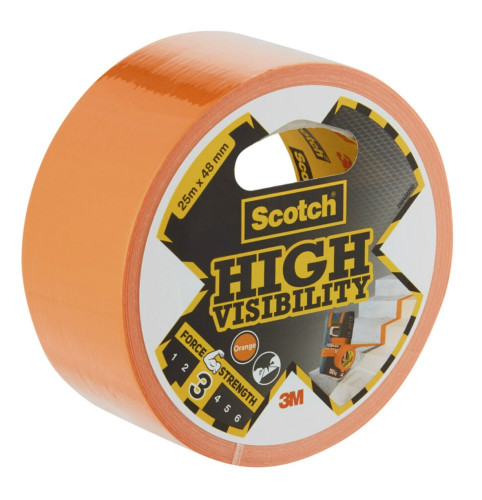 [7100205301] Rollo cinta americana high visibility 2904 naranja 48MM x 25M scotch 7100205301