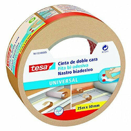 [56172-00005-12] Cinta adhesiva universal doble cara especial moquetas 50MM.X25M. tesa 56172-00005-12