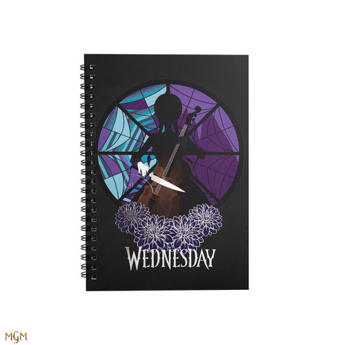 [CR5174] Cuaderno wednesday con cello 14,5X21 cm cinereplicas redstring CR5174