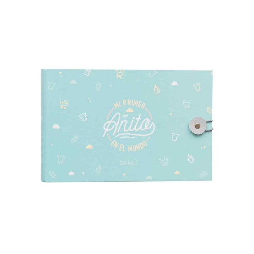 [WOA08995ES] Álbum de fotos mint - mi primer añito en el mundo mr.wonderful WOA08995ES