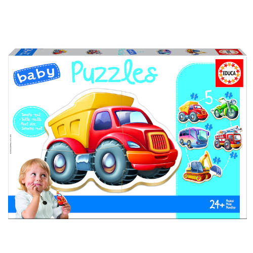 [14866] Baby puzzle vehiculos +24M educa borras 14866