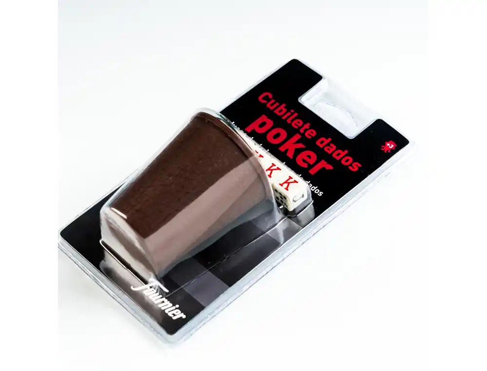 [130012244] Dados poker forunier con cubilete en blister