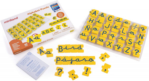 [31875] Juego abecedario mayusculas y minusculas 168 piezas miniland 31875