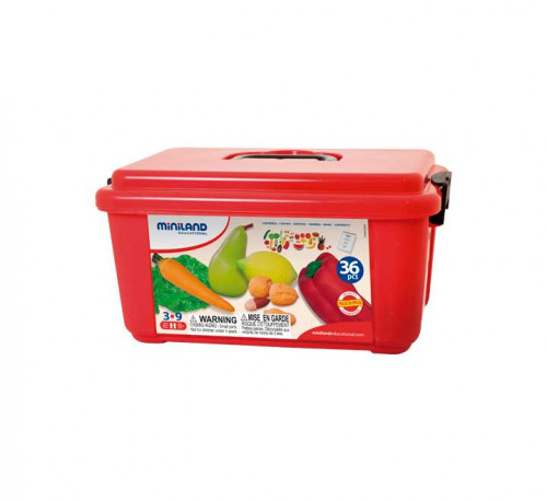[30811] Juego frutas hortalizas y frutos secos 36 piezas miniland 30811