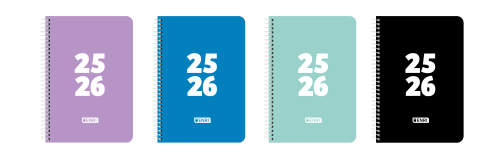 [400195413] Agenda escolar 2025-2026 teens tapa plastico 4º semana vista enri 400195413