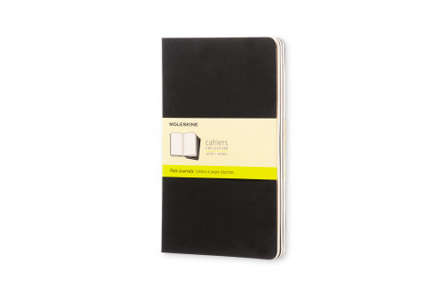[QP318] Set de 3 libretas cahier negras l (13X21CM) lisas moleskine QP318
