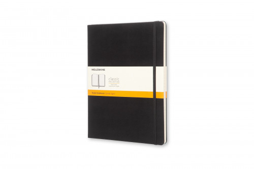 [QP090] Libreta clasica tapa dura negra xl (19X25CM) rayas moleskine QP090