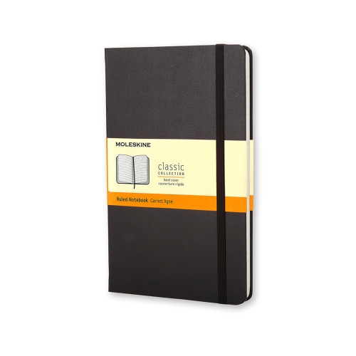 [QP061] Libreta clasica tapa dura negra l (13X21CM) cuadriculada moleskine QP061