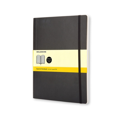[QP622] Libreta clasica tapa blanda negra xl (19X25CM) cuadriculada moleskine QP622