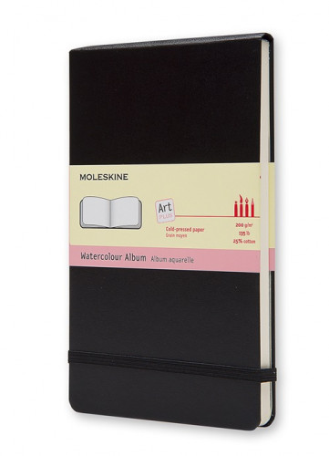 [ARTMM804] Album de acuarela negro l (13X21CM) moleskine ARTMM804