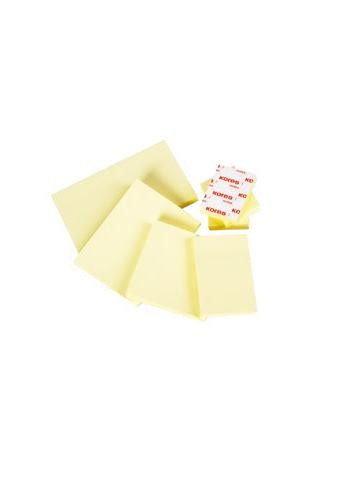 [921009] Taco notas adhesivas amarillas 76X127 mm. 100 hojas bismark 921009