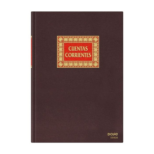 [9908] Libro contabilidad dohe cuentas corrientes 09908 folio 100H