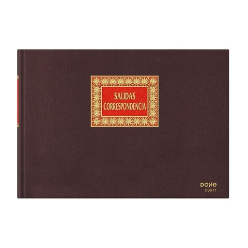[9911] Libro contabilidad dohe salida correspondencia 09911 folio apaisado 100H