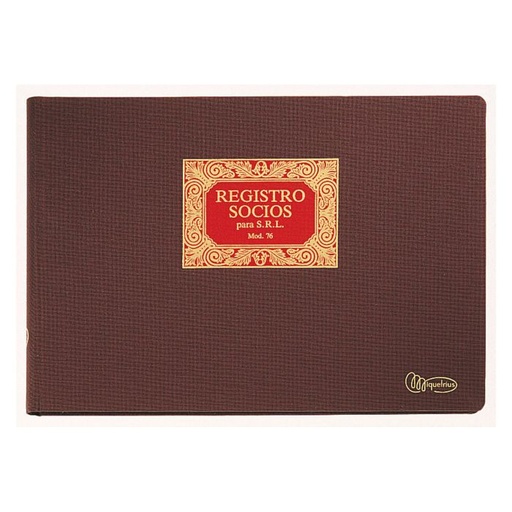 [5013] Libro contabilidad miquelrius mod. 13 registro socios 5013 folio apaisado 100H