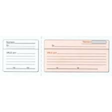 [T-18] Talonario vales 1/2 cuarto t-18