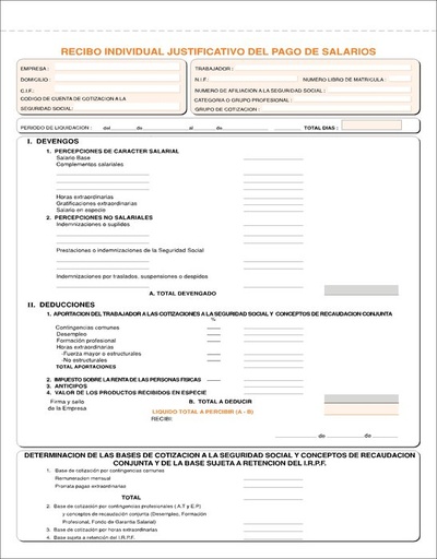 [T-81] Talonario salarios holandesa duplicado t-81