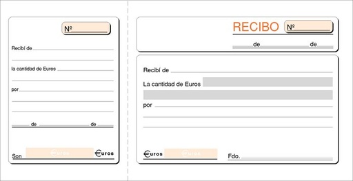 [T-16] Talonario recibos 1/3 folio t-16