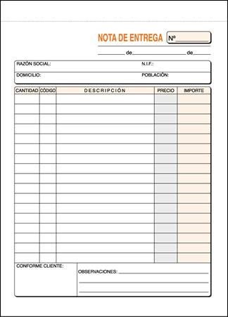 [T-73] Talonario entrega 8º natural duplicado autocopiante t-73