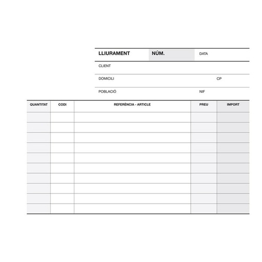 [12944] Talonario entrega 1/8 apaisado triplicado a-54 cat