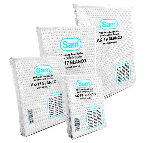 [146179] Sobre acolchado blanco ak-20 300X445