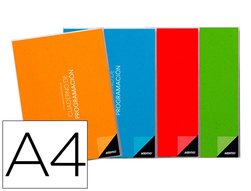 [P202] Cuaderno de programacion additio A4 plan mensual y programacion semanal del curso sin fechas