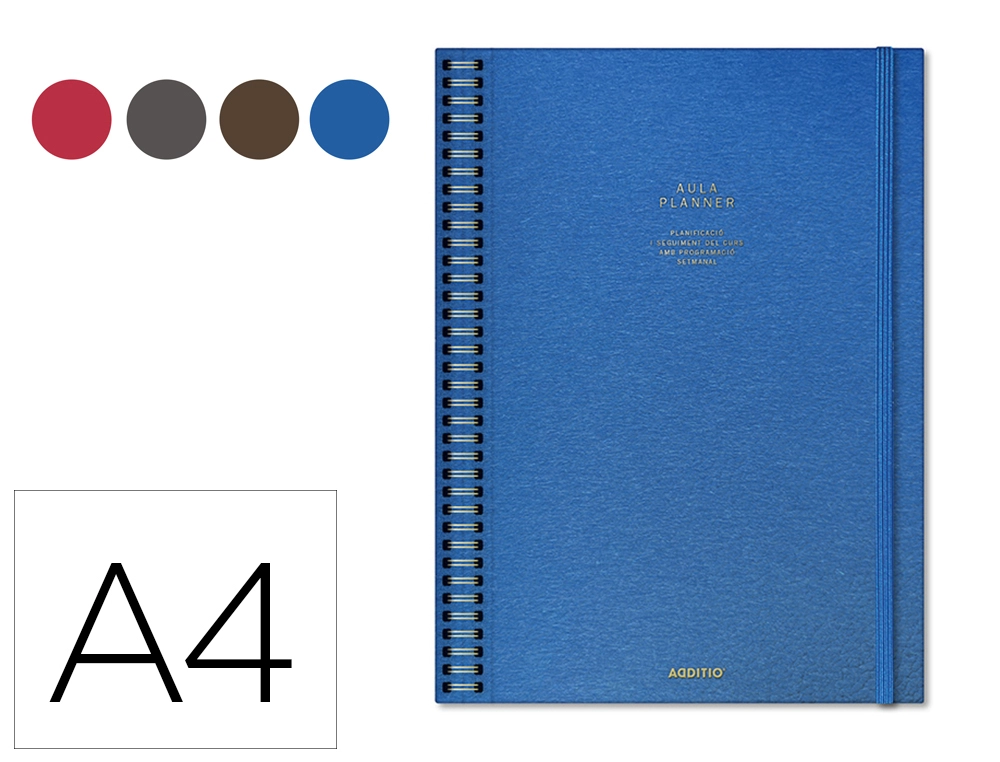 [P241] Cuaderno aula planner additio din A4 160 paginas plan anual y mensual con programacion y evaluacion catalan