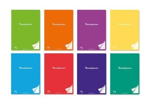 Libreta flexipac A4 48H cuadro 6X6 90GR surtido