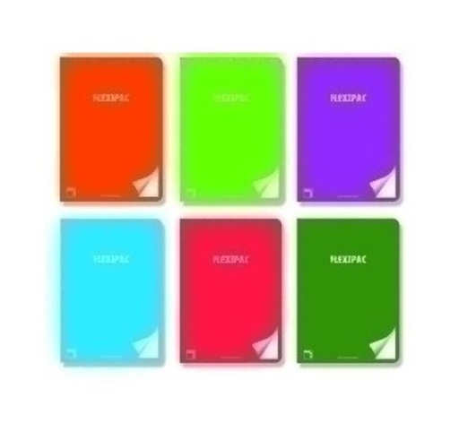 Libreta flexipac A5+ 48H cuadro 3X3 90GR surtido