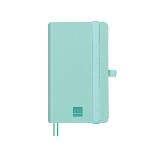 [8057004] Cuaderno finocam poliuretano nexo con goma 15X9CM 80G 72H liso turquesa