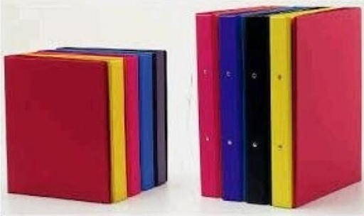 Carpeta folio 4 an. 25MM pvc rojo