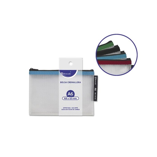 [329134] Bolsa zipper bismark eva A6 surtido