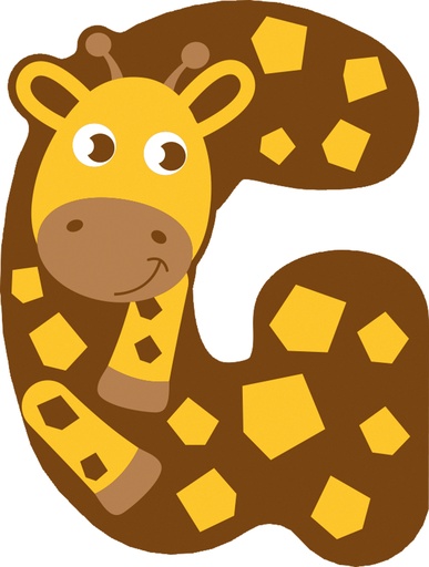 Letras de madera para la habitación infantil g