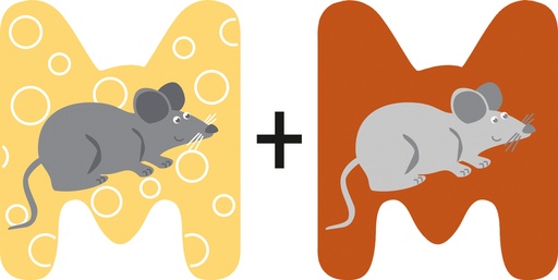 Letras de madera para la habitación infantil m