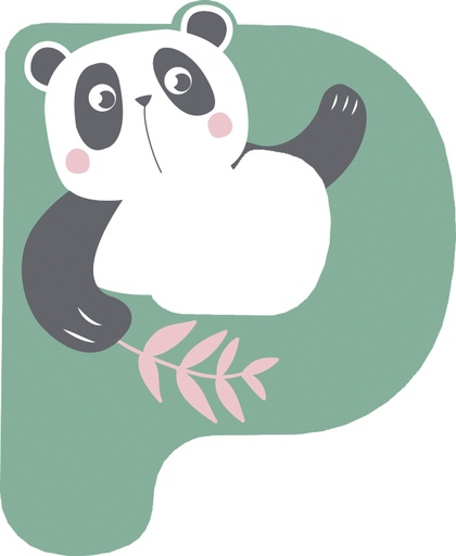 Letras de madera para la habitación infantil p